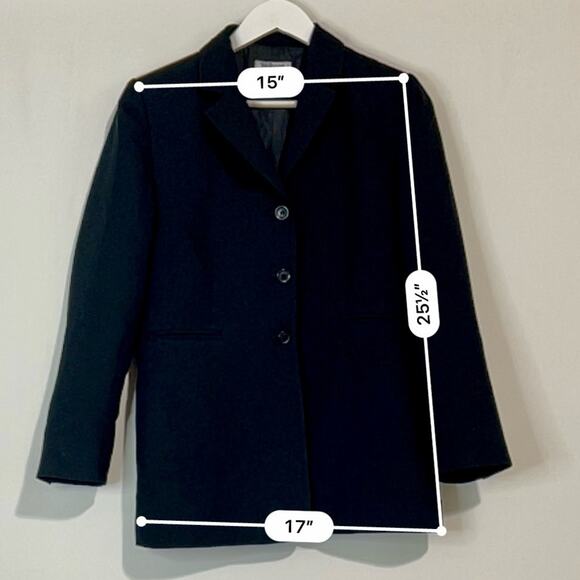 Style & Co Women’s Blazer Button Jacket Black Size 8 Petite FLAW - Picture 4 of 7